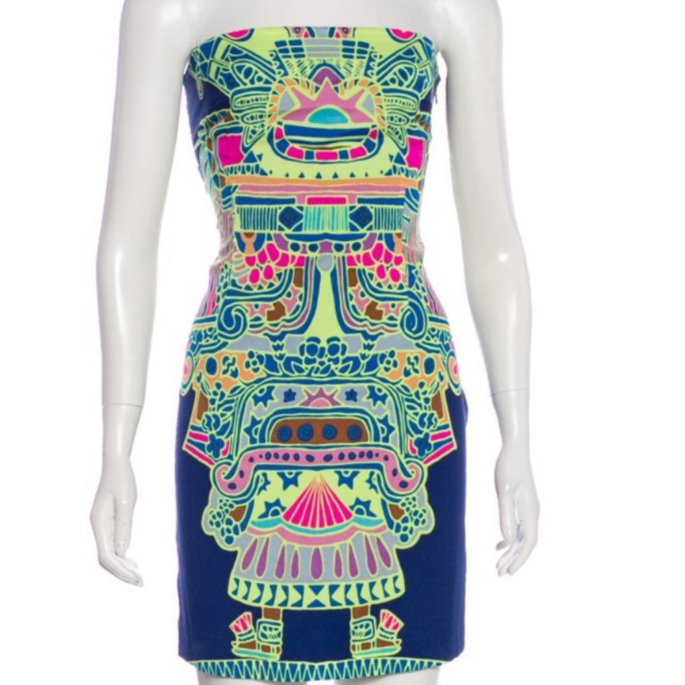 Mara Hoffman Multicolor Strapless Dress